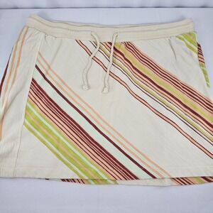Woolrich Women's Organic Cotton Stipped Skirt Size XXL Preppy/Active/ Basic
